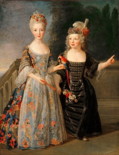 Catherine-Éléonore-Eugénie de Béthisy, future Princesse de Montauban, et son frère Eugène de Béthisy - Alexis Simon Belle