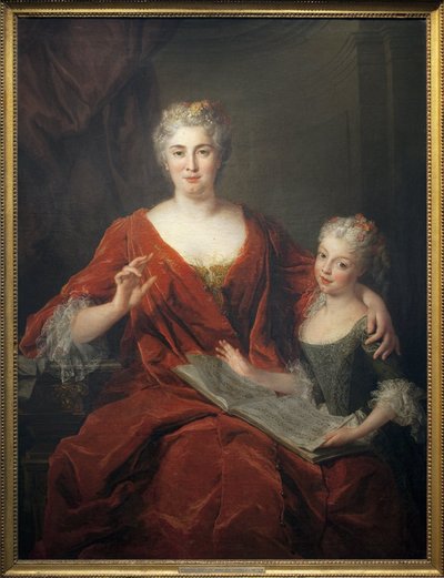 Madame de la Sablonnière et sa fille - Alexis Simon Belle
