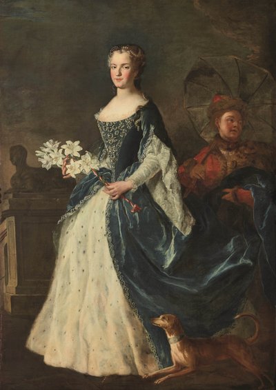 Portrait de Marie Leszczynska, reine de France 1703-1768, 1725 - Alexis Simon Belle