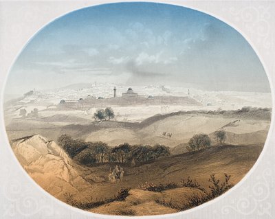 Jérusalem, gravé par Albert Henry Payne (1812-1902) frontispice de 
