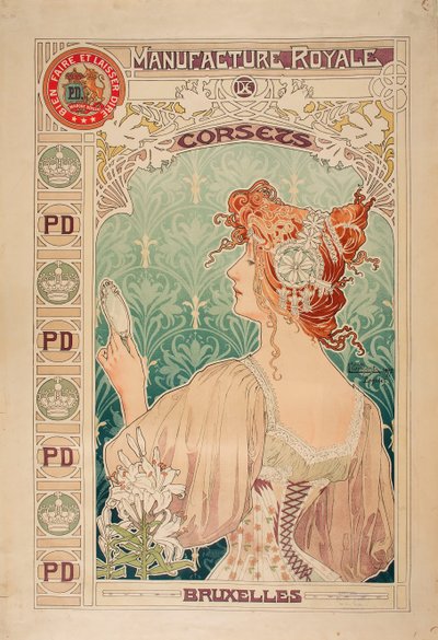 Manufacture Royale de corsets, 1897 - Alfons Marie Mucha