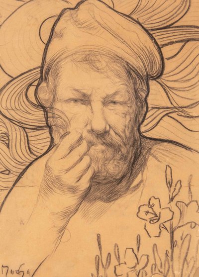 Autoportrait, années 1900-1910 - Alfons Marie Mucha