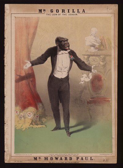« Je suis le gorille de Monsieur Chaillu » - Alfred (after) Concanen