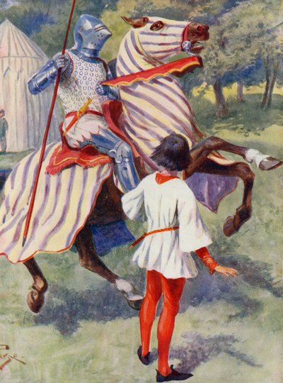 Merrie Angleterre : Un jeune chevalier - Alfred (after) Pearse