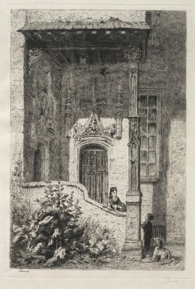 Maison dite de la Reine Blanche, rue Saint-Hippolyte - Alfred Alexandre Delauney