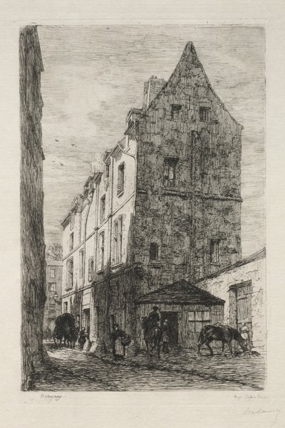 Maison dite de la Reine Blanche, Rue de Marmousets - Alfred Alexandre Delauney