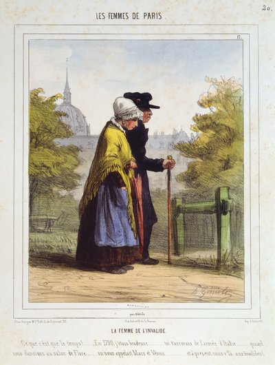 La Femme des Invalides, de Les Femmes de Paris, 1841-42 - Alfred Andre Geniole
