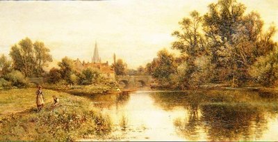 La Tamise à Marlow - Alfred Augustus Glendening