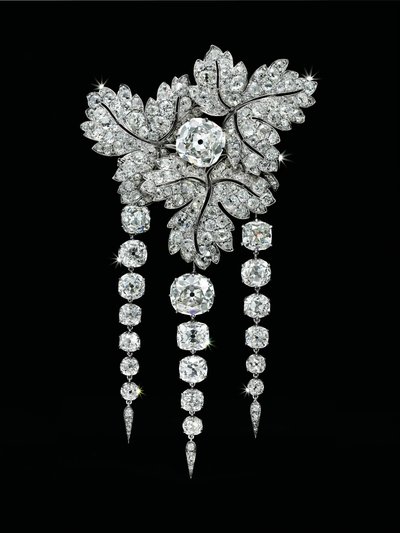 Broche "Feuilles de Groseillier", vers 1855 - Alfred Bapst