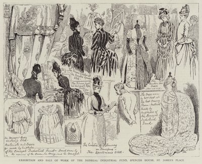 Exposition et Vente de Travaux du Fonds Industriel de Donegal, Spencer House, St James