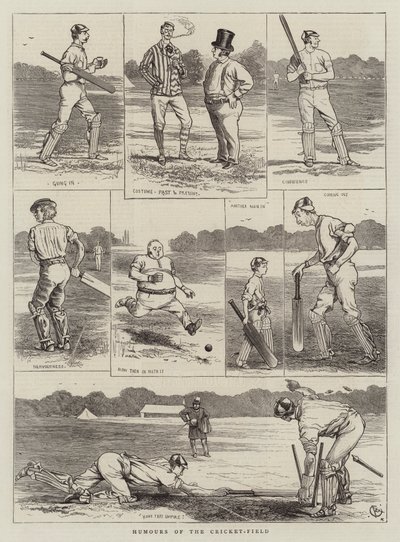 Humours du terrain de cricket - Alfred Chantrey Corbould