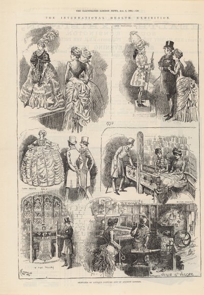 Croquis de costumes antiques et de l