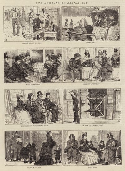 Les Humours du Jour de la Boxe - Alfred Chantrey Corbould