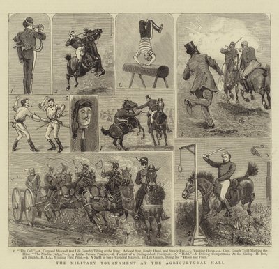 Le tournoi militaire au Agricultural Hall - Alfred Chantrey Corbould