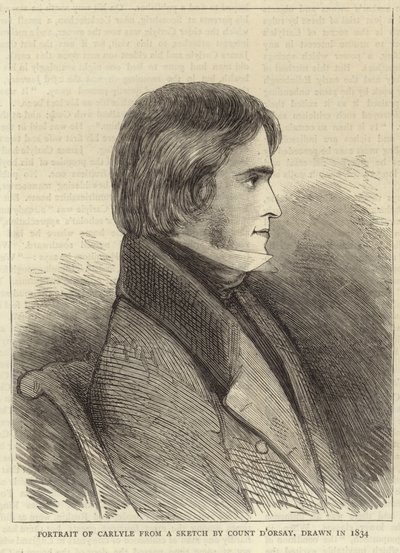 Portrait de Thomas Carlyle - Alfred Comte d