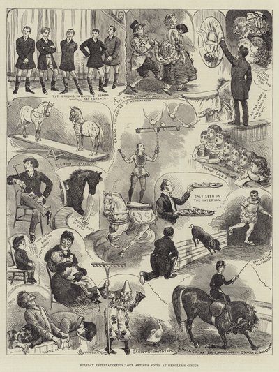 Divertissements de vacances, notes de notre artiste au cirque de Hengler - Alfred Courbould
