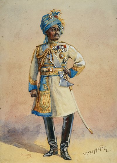 Hon Major-Général H.H. Maharaja Sir Pratap Singh Bahadur, illustration pour 