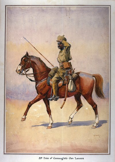Soldat du 31e Lancier du Duc de Connaught, Daffadar, Dekhani Mahratta, illustration pour 