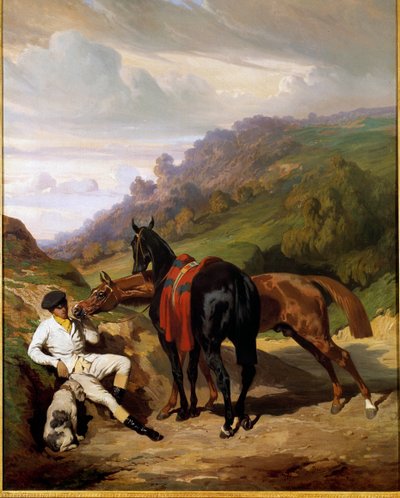 Jeune garçon blanc et ses chevaux Peinture d