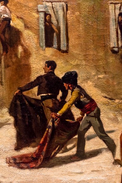 Combat de novillos, détail - Alfred Dehodencq