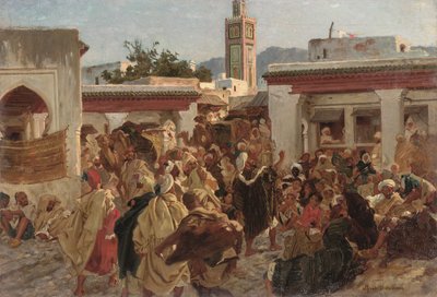 Scène de rue marocaine - Alfred Dehodencq