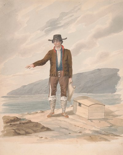 Homme debout sur le rivage - Hierro - Alfred Diston