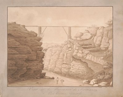 Vue dans le Barranco de Martianez, Port Orotava, Tenerife, vers le sud - Alfred Diston