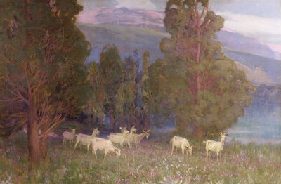 Aube sur le Monte Mottarone, lac Majeur - Alfred East