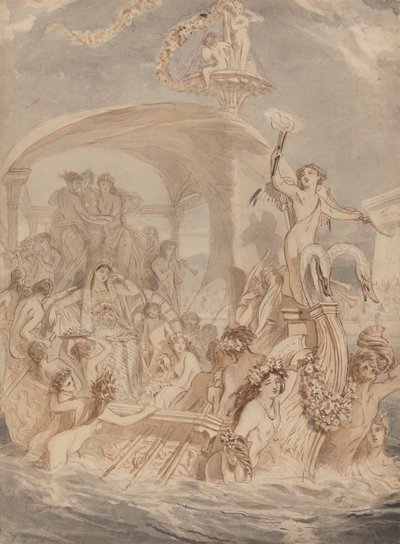 Cléopâtre sur le Cydnus pour rencontrer Antoine - Alfred Edward Chalon