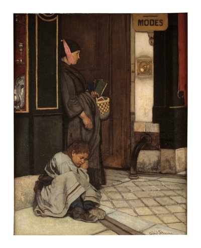 Mendicité tolérée - Alfred Emile Stevens