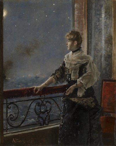 Clair de lune - Alfred Emile Stevens