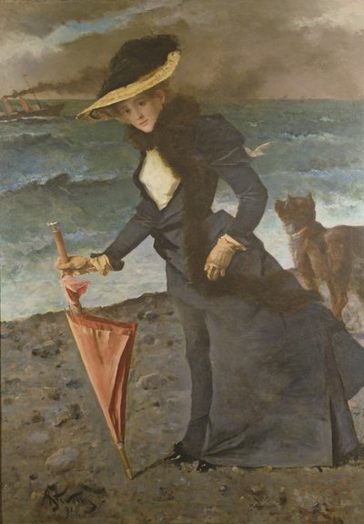 Sur le rivage, 1891 - Alfred Emile Stevens