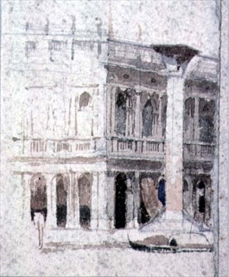 Un bâtiment à Venise, près de Saint-Marc, 19ème siècle - Alfred Emile Stevens
