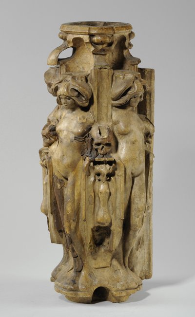 Une des 9 maquettes pour la cheminée Sam Wilson, c.1908-14 (plâtre et gomme-laque) - Alfred Gilbert