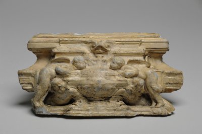 Une des 9 maquettes pour la cheminée Sam Wilson, c.1908-14 (plâtre et gomme-laque) - Alfred Gilbert