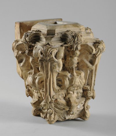 Une des 9 maquettes pour la cheminée Sam Wilson, c.1908-14 (plâtre et gomme-laque) - Alfred Gilbert