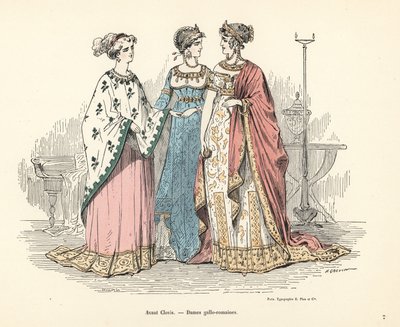 Costumes des femmes gallo-romaines avant le règne de Clovis I - Alfred Grevin