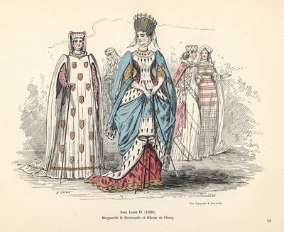 Costumes de Marguerite de Provence et Rikaus de Claroy - Alfred Grevin