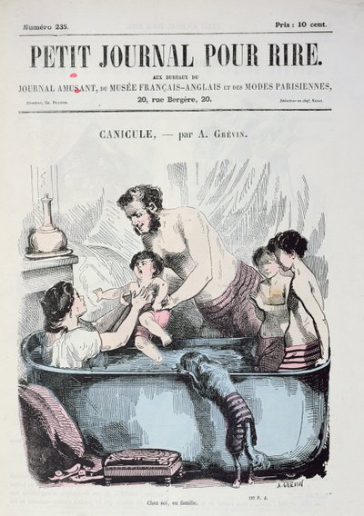 Chaleur torride : Le bain familial, couverture de 