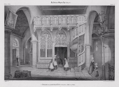Écran de bois sculpté de la chapelle Notre-Dame de Lambader, Plouvorn, Bretagne, France - Alfred Guesdon