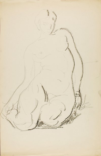 Nu assis - Alfred H. Maurer