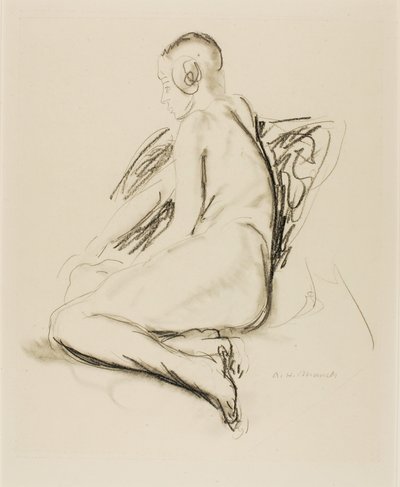 Nu assis - Alfred H. Maurer