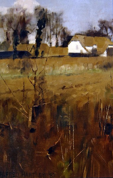 Paysage en plein air - Alfred Hartley