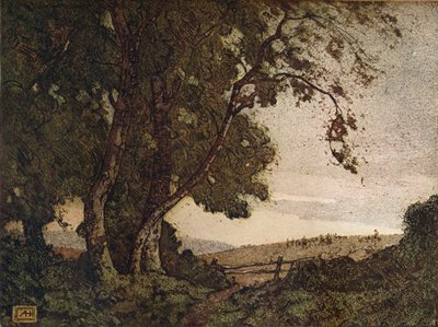 Le Frêne penché, vers 1910 - Alfred Hartley