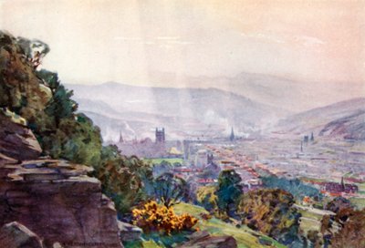 Bath, depuis Hampton Rocks - Alfred Heaton Cooper