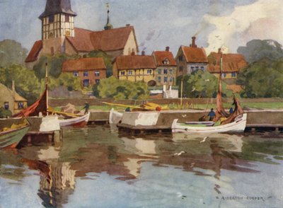 Danemark : Bornholm, port de Ronne - Alfred Heaton Cooper