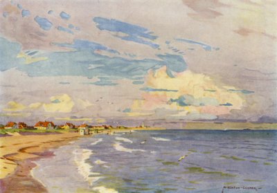 Danemark : Skagen, baignade en soirée - Alfred Heaton Cooper