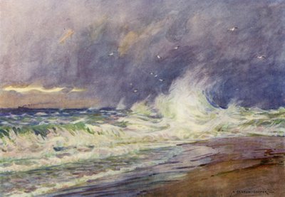 Danemark : Le Skaw, rencontre de la mer du Nord et du Kattegat - Alfred Heaton Cooper