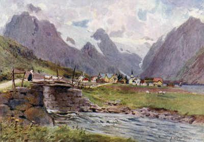 Fjaerland, Sognefjord - Alfred Heaton Cooper