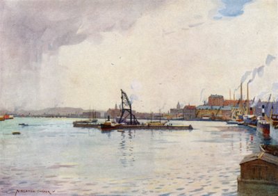 Göteborg, le port - Alfred Heaton Cooper